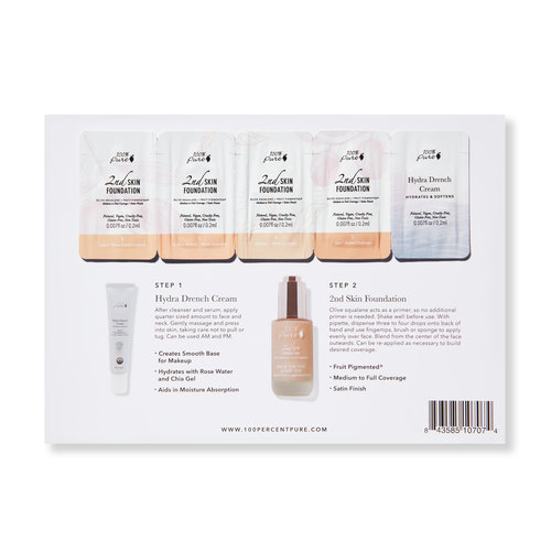 100% Pure Sample Set 2nd Skin Foundation 100% Pure Sample Set 2nd Skin Foundation