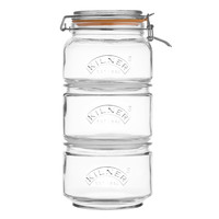 Stackable Glass Storage Jar Set