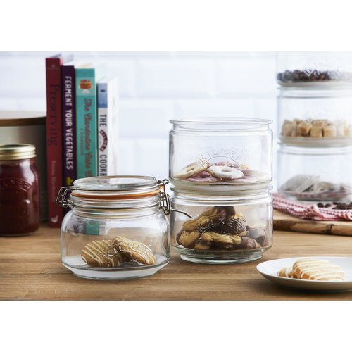 Kilner Stackable Glass Storage Jar Set