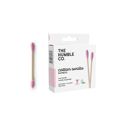 The Humble Co Bamboo Cotton Buds - Pink