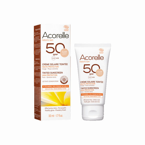 Acorelle Tinted Sunscreen Spf 50 - Light Colour Acorelle Tinted Sunscreen Spf 50 - Light Colour