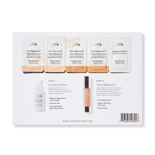 100% Pure Sample Set Fruit Pigmented Tinted Moisturiser 100% Pure Sample Set Fruit Pigmented Tinted Moisturiser