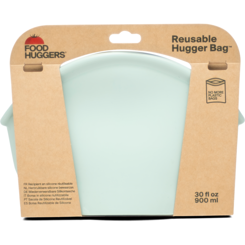 Food Huggers Wiederverwendbare Silikontasche 900ml - Jade Solid