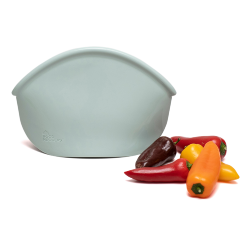 Food Huggers Herbruikbare Siliconen Zak 900ml - Jade Solid Food Huggers Herbruikbare Siliconen Zak 900ml - Jade Solid