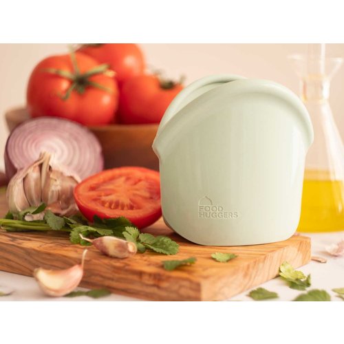 Food Huggers Reusable Silicone Bag 900ml - Jade Solid