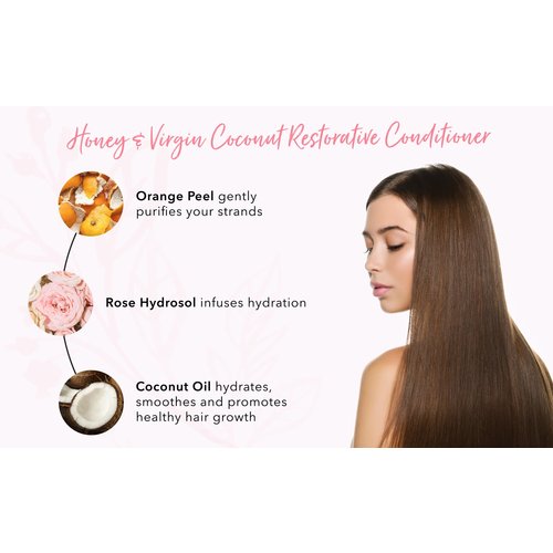 100% Pure Honey & Virgin Coconut Restorative Conditioner