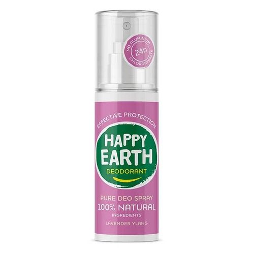 Happy Earth Pure Deodorant Spray - Lavender & Ylang (100ml) Happy Earth Pure Deodorant Spray - Lavender & Ylang (100ml)