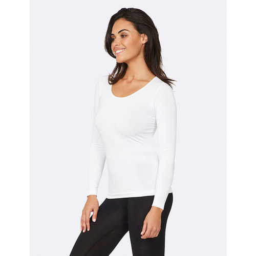 Boody Bamboe Long Sleeve Top - Wit