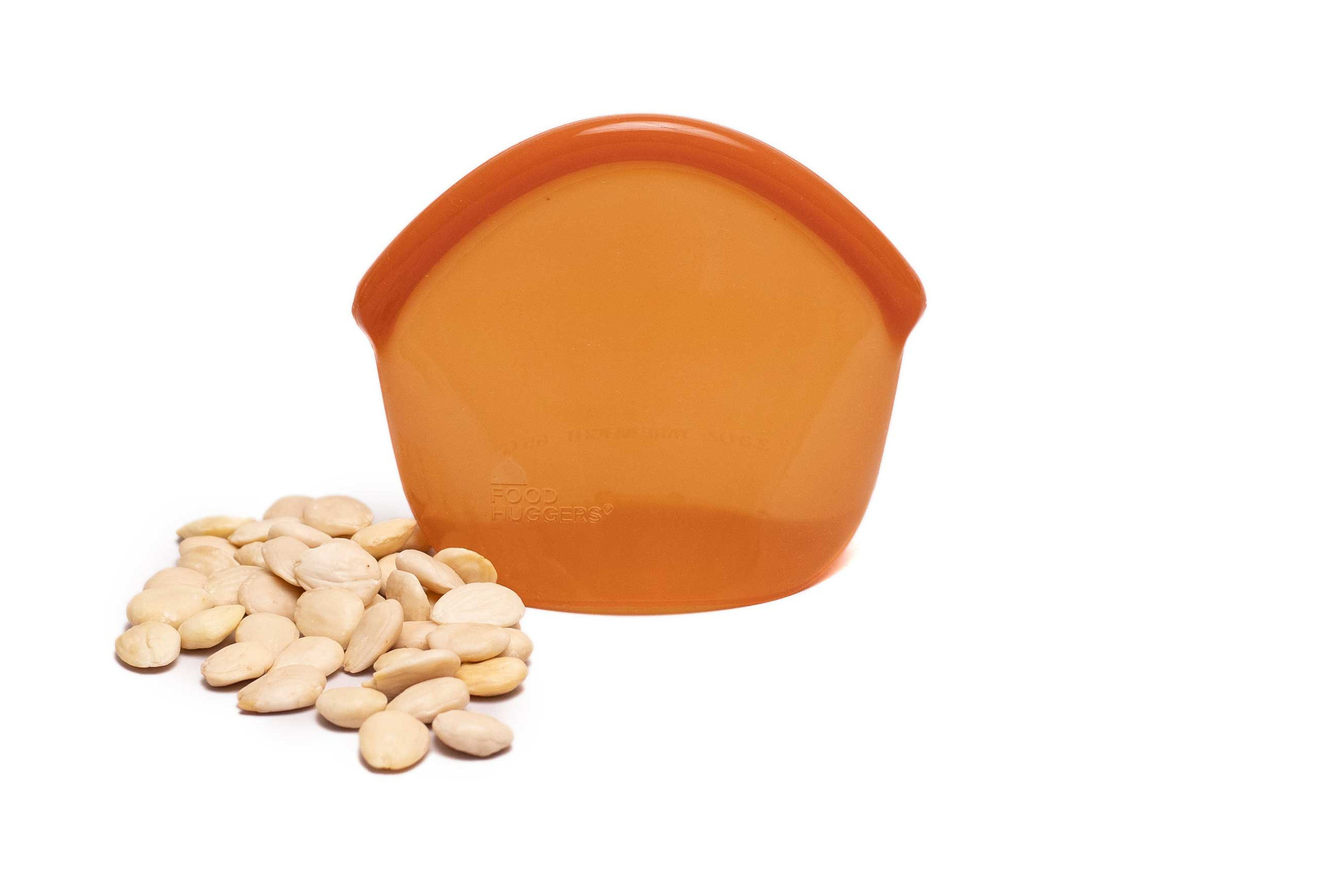 Food Huggers Herbruikbare Siliconen Zak 400ml Amber