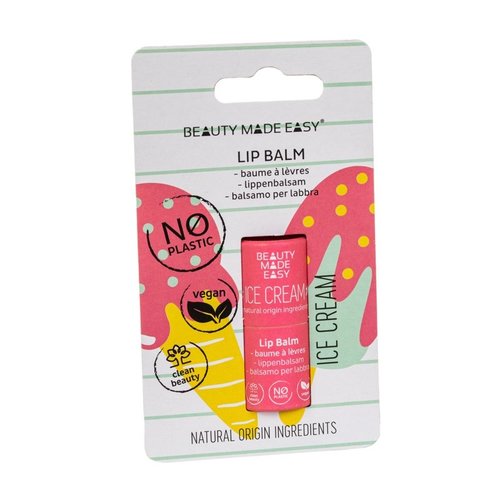 Beauty Made Easy Paper Tube Lipbalm - Ice Cream Beauty Made Easy Paper Tube Lipbalm - Ice Cream