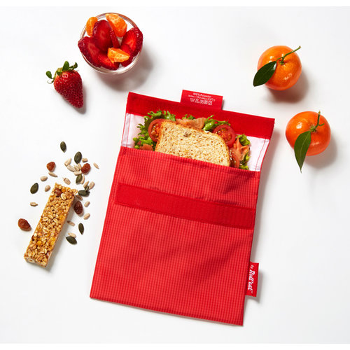 Roll'Eat Snack'n'Go Wiederverwendbare Sandwich-Tasche - Active Red
