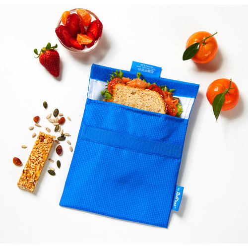 Roll'Eat Snack'n'Go Wiederverwendbare Sandwich-Tasche - Active Blue