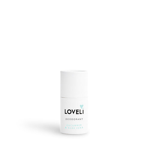 Loveli Mini Deodorant Vegan - Cucumber & Aloe Vera Loveli Mini Deodorant Vegan - Cucumber & Aloe Vera