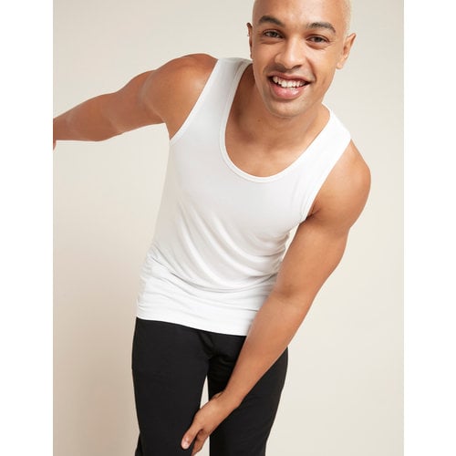 Boody Bamboe Heren Singlet - Wit