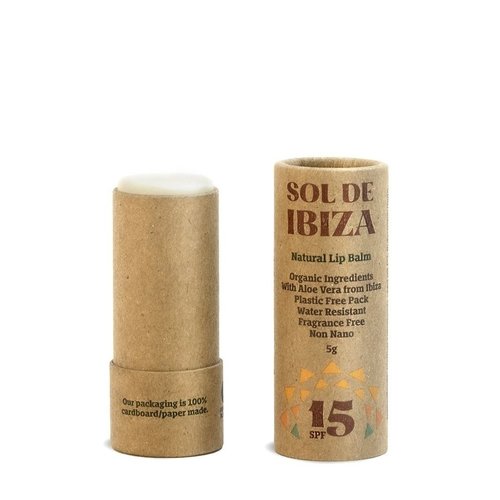 Sol de Ibiza Natural Lip Balm - SPF15 (5g) Sol de Ibiza Natural Lip Balm - SPF15 (5g)