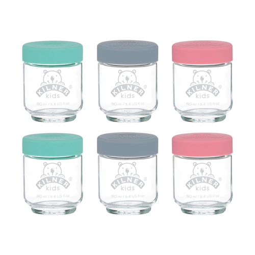 Kilner Set mit 6 Kindergläsern (190ml)