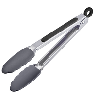 Stainless Steel & Silicone Tongs 27cm