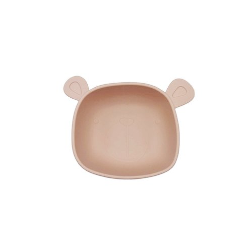 The Cotton Cloud Silicone Lili the Bear Bowl - Blush Pink