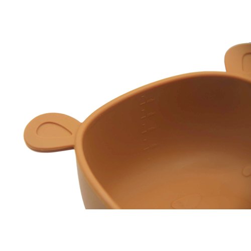 The Cotton Cloud Silicone Lili the Bear Bowl - Cinnamon