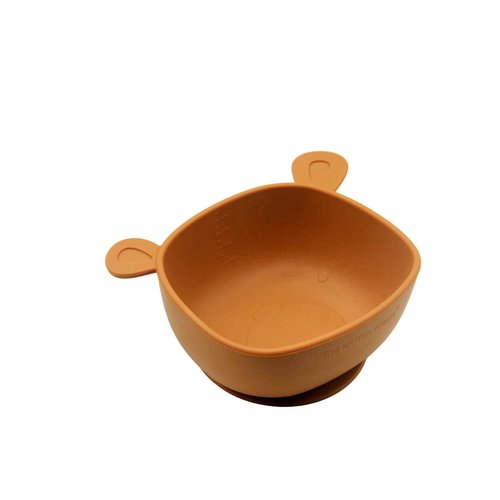 The Cotton Cloud Silicone Lili the Bear Bowl - Cinnamon