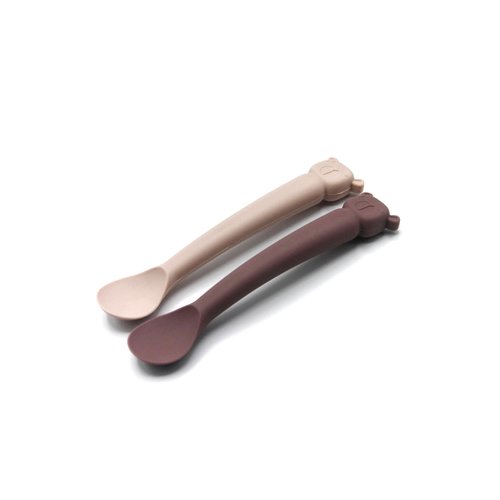 The Cotton Cloud Siliconen Lepelset - Plum/Blush The Cotton Cloud Siliconen Lepelset - Plum/Blush