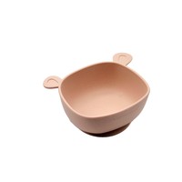 Silicone Lili the Bear Bowl - Blush Pink