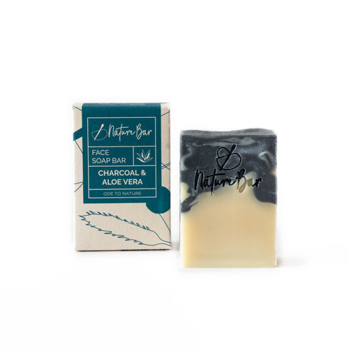 Nature Bar Charcoal & Aloë Vera Face Bar (100g) Nature Bar Charcoal & Aloë Vera Face Bar (100g)