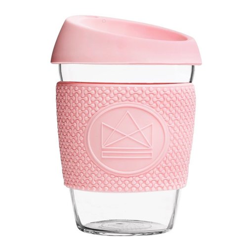 Neon Kactus Glass Coffee Cup 340ml - Pink Neon Kactus Glass Coffee Cup 340ml - Pink