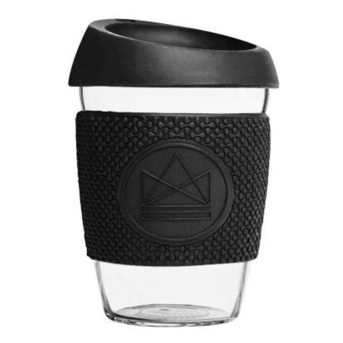 Neon Kactus Glass Coffee Cup 340ml - Black Neon Kactus Glass Coffee Cup 340ml - Black