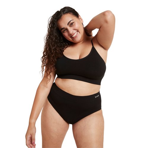 Boody Bamboe Tailleslip Menstruatie Ondergoed Licht/Normaal - Zwart Boody Bamboe Tailleslip Menstruatie Ondergoed Licht/Normaal - Zwart