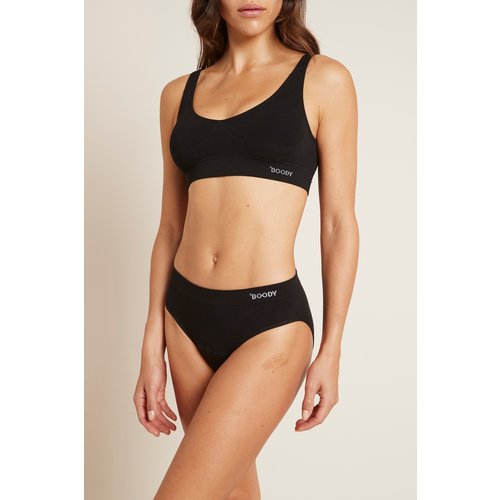 Boody Bamboe Bikini Slip Menstruatieondergoed Licht/Normaal - Zwart