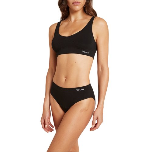 Boody Bamboo Bikini Slip Periodenunterwäsche Light/Normal - Schwarz