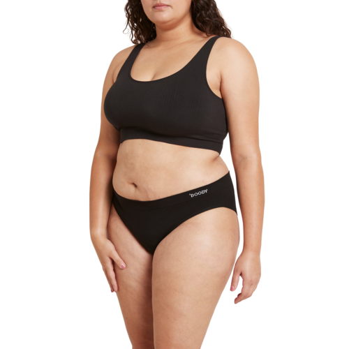 Boody Bamboe Bikini Slip Menstruatieondergoed Normaal/Hevig - Zwart Boody Bamboe Bikini Slip Menstruatieondergoed Normaal/Hevig - Zwart