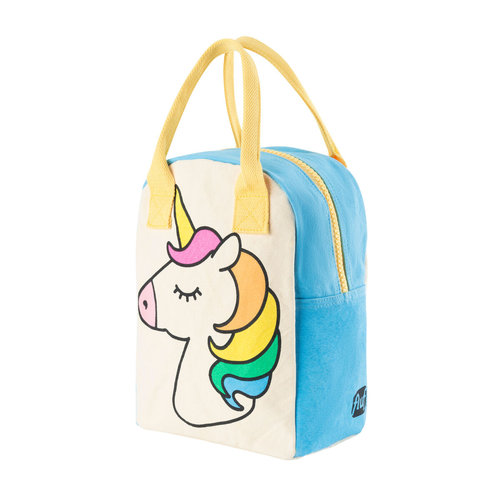 Fluf Eco Zipper Lunch Bag - Einhorn