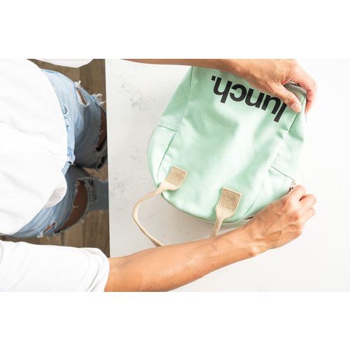 Fluf Eco Zipper Lunch Bag - Mint