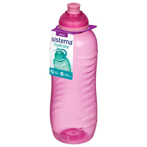 Sistema Drink Bottle Twist n Sip 460ml - Pink