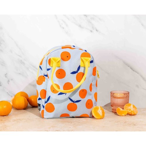 Fluf Eco Zipper Lunch Bag - Oranges