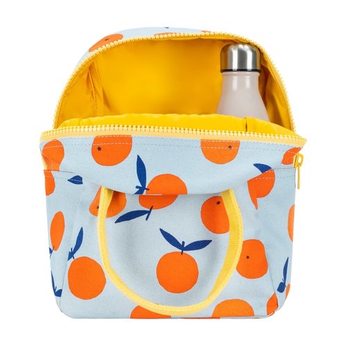 Fluf Eco Zipper Lunch Bag - Oranges