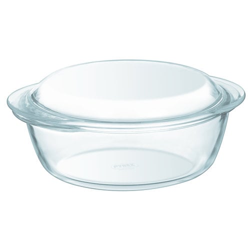 Pyrex Glazen Ovenschaal Met Deksel 1,6L