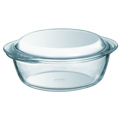 Pyrex Glazen Ovenschaal Met Deksel 1,6L