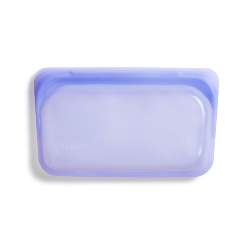 Stasher Reusable Silicone Snack Bag Small - Purple Stasher Reusable Silicone Snack Bag Small - Purple