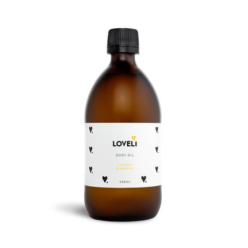 Loveli Refill Body Oil - Sunny Orange (500ml) Zonder Pompje