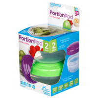To Go 2 Yoghurtpotjes Portion Pod 210ml - Blauw/Groen
