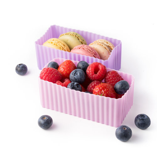 Lekkabox Bento Molds - Pink/Lilac