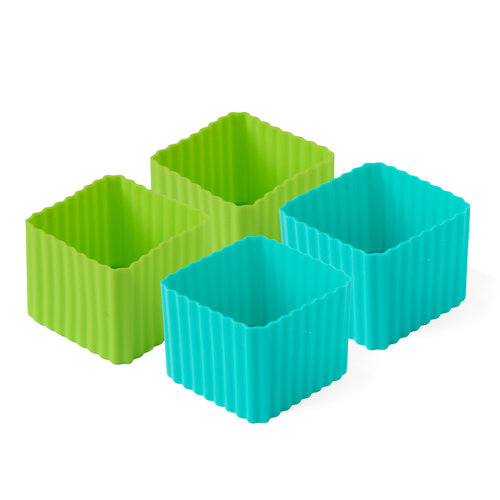 Lekkabox Bento Becher 4er Set - Teal/Appel