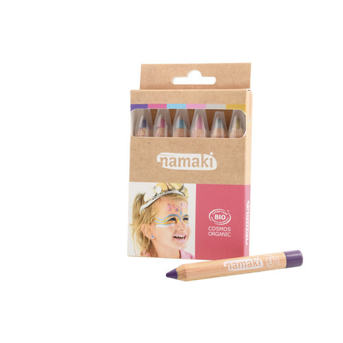 Namaki Natural Face Paint Pencils - Magical - 6 Farben