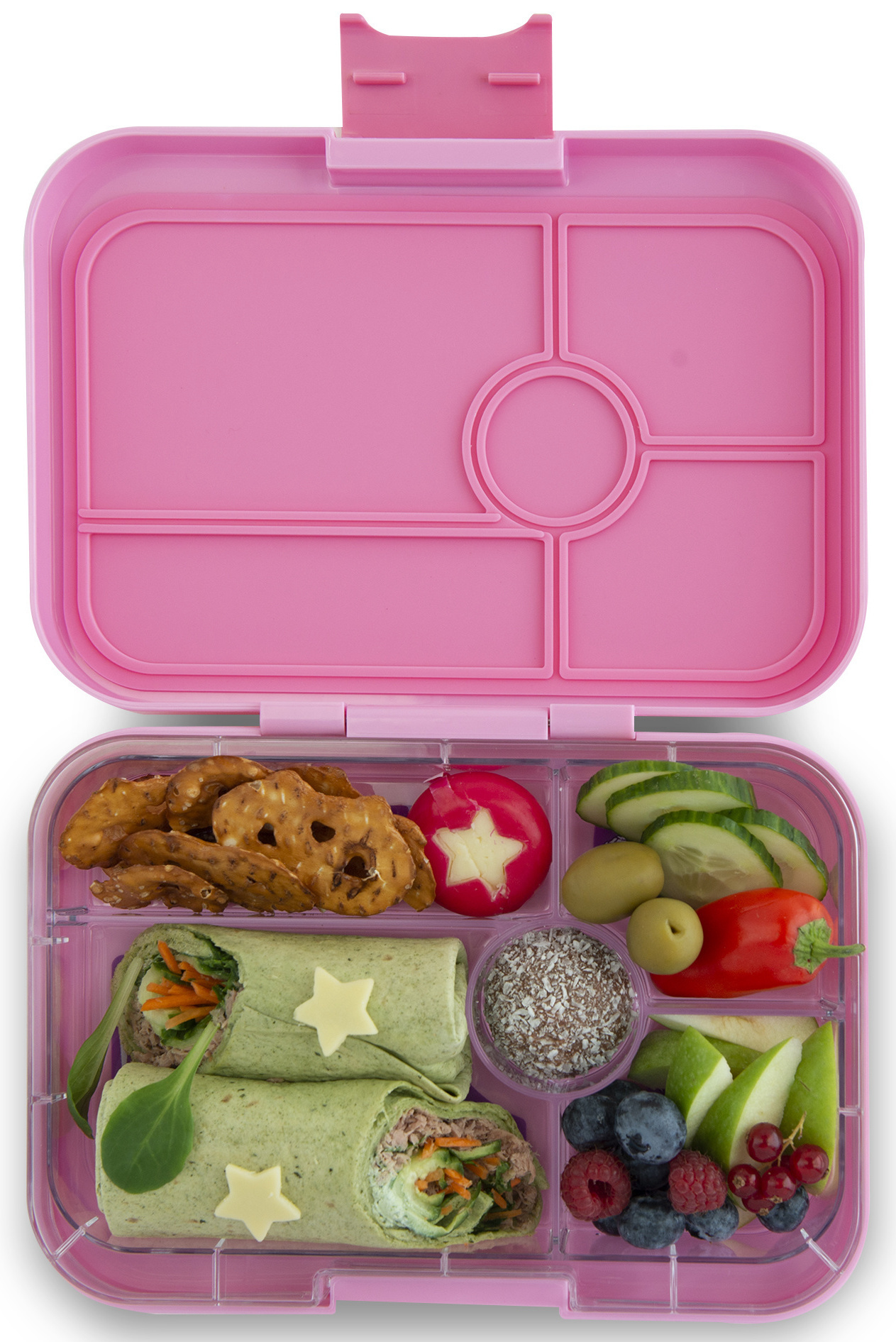 Yumbox Tapas Larger Size - 5 Compartment Leakproof Bento Lunch Box for Pre-Teens, Teens & Adults (Seville Purple)