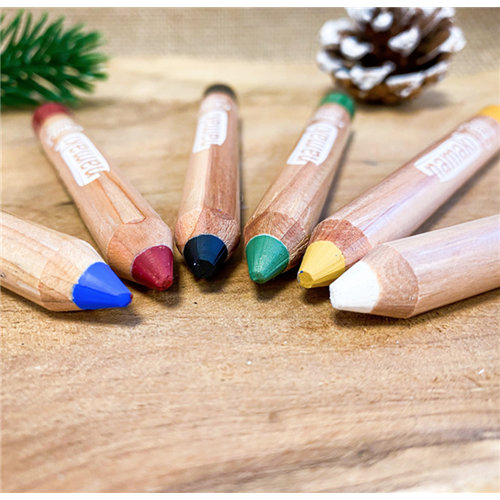 Namaki Natural Face Paint Pencils - Regenbogen - 6 Farben