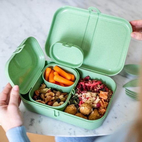 Koziol Bio Circulair Lunchbox & Bestekset Candy Ready - Sand