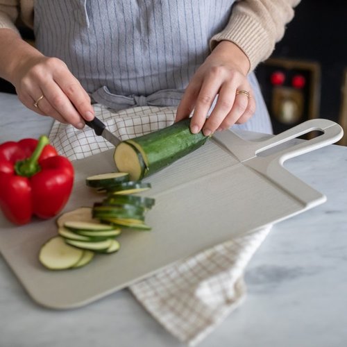 Koziol Bio Circular Cutting Board Foldable L - Grey